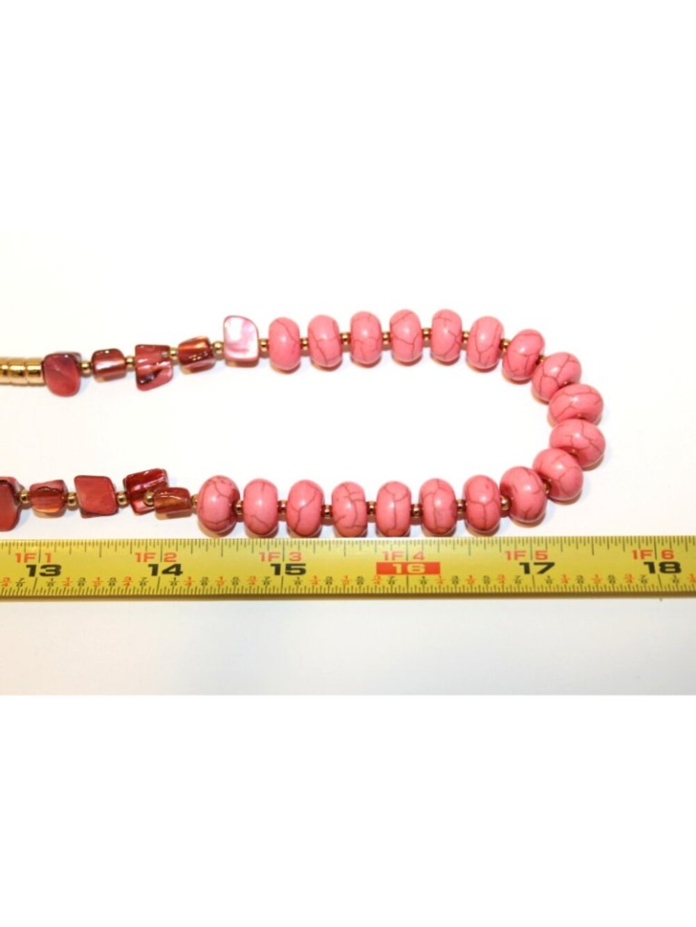 Style & Co Gold Tone Carol Pink Bead Necklace New with Tag $32.50 - Picture 6 of 9